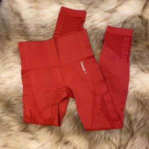 Gymshark Energy+ Seamless Leggings - Red XS